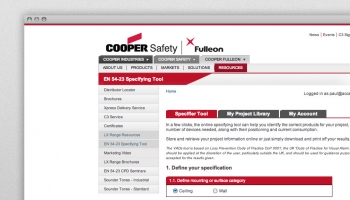 Cooper Fulleon specifier tool thumbnail